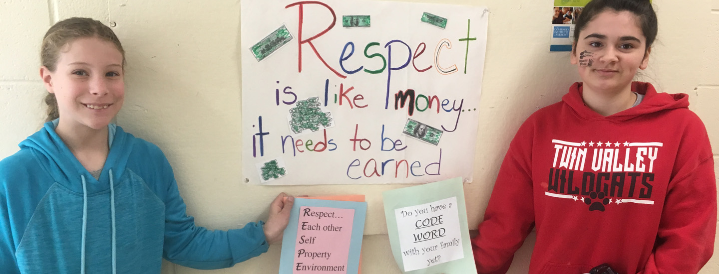 Twin Valley students promote RESPECT. 